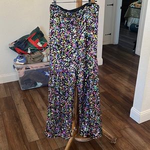 Nasty Gal Multicolor Sequin pants